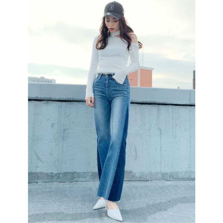 デコルテチョーカーニットTOPS[品番：MKSW0027328]｜GYDA