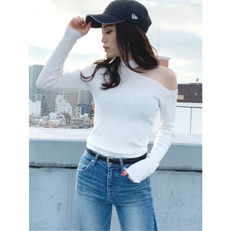 けぇ様❤️⭐️A1329⭐️ JEANASIS ♥ チョーカー風 サマーニット デコルテチョーカーニットTOPS[品番：MKSW0027328]｜GYDA