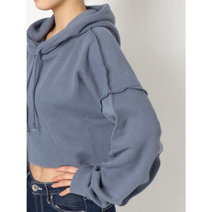 【CITYSHOP】ショートスウェットフーディスウェットパーカー セール】SET UP HEATHER SWEAT PO PARKA：セットアップ プル