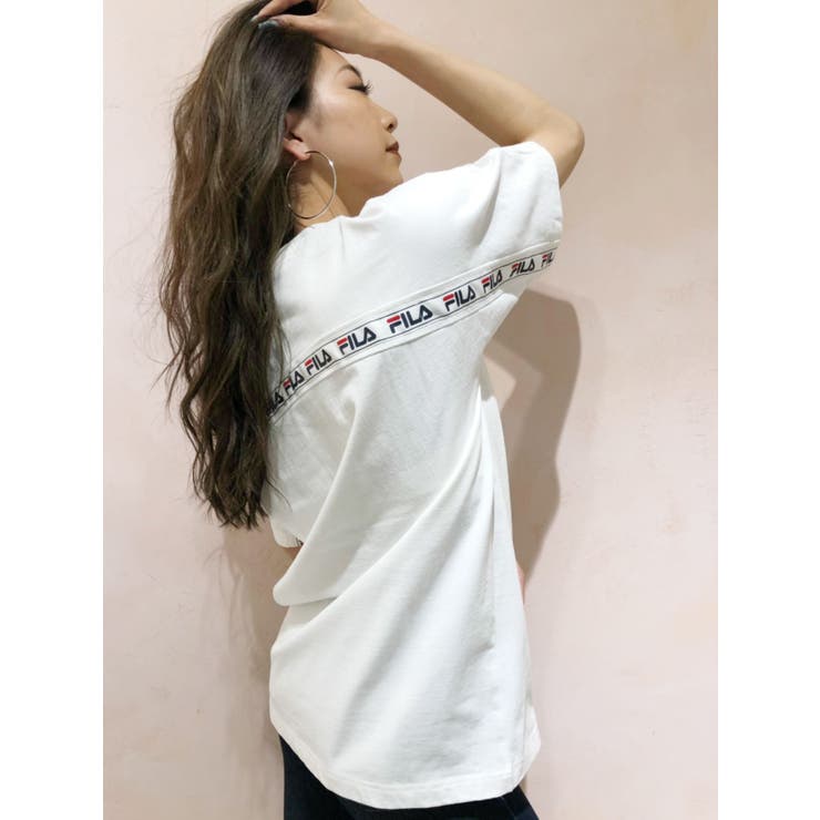 GYDA - GYDA FILA BACK LINE BIG Tシャツ size F MW00 GYDA - GYDA FILA BACK LINE BIG Tシャツ size F MW00の通販 by