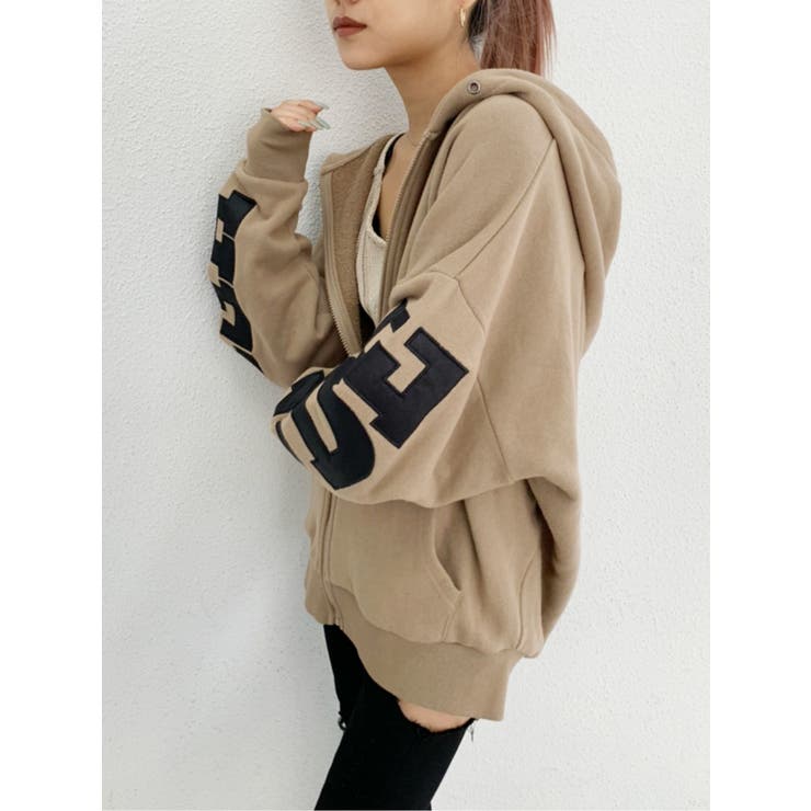 GYDA FEMININEパーカー ベージュ 新品タグ付き ジェイダ GYDA ショートスウェットパーカー （ベージュ