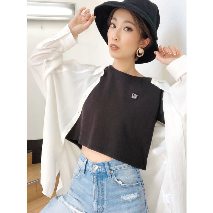 gyda 楊柳モモンガシャツ GYDA（ジェイダ） シャツ ブラウス 楊柳モモンガシャツ : ZOZOTOWN