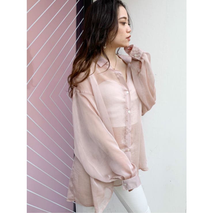 GYDA シースルーバックスリットシャツ シースルーバックスリットシャツ[品番：MKSW0030947]｜GYDA（ジェイダ