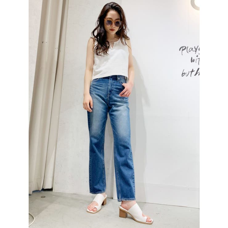 シンプルワイドデニムパンツ[品番：MKSW0030344]｜GYDA（ジェイダ