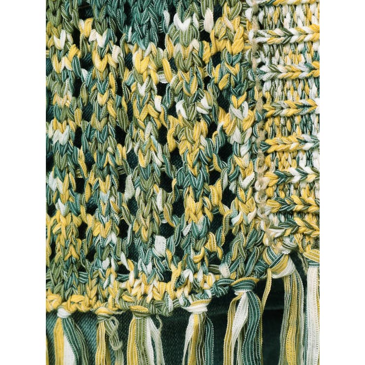 テープヤーンニットフリンジガウン[品番：MKSW0030358]｜GYDA