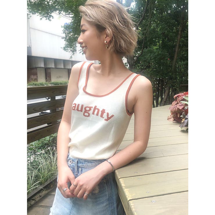Naughtyニットタンクトップ 品番 Mksw Gyda ジェイダ のレディースファッション通販 Shoplist ショップリスト