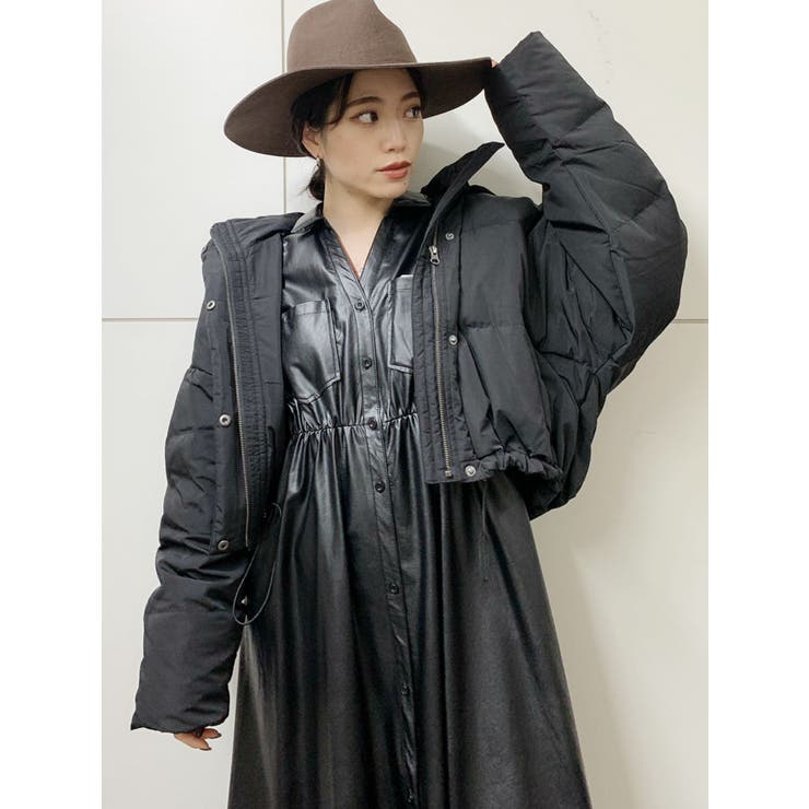 Removable backロング ショートダウンコート[品番：MKSW0031904