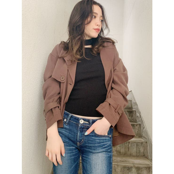 フレアショートトレンチコート 品番 Mksw Gyda ジェイダ のレディースファッション通販 Shoplist ショップリスト