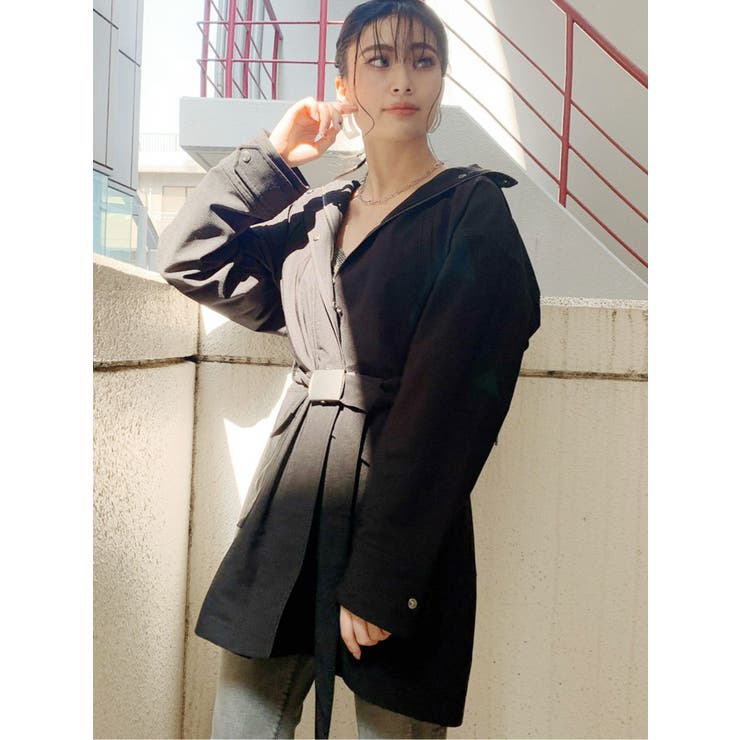 ベルト付キミリタリーコート[品番：MKSW0031908]｜GYDA（ジェイダ）の