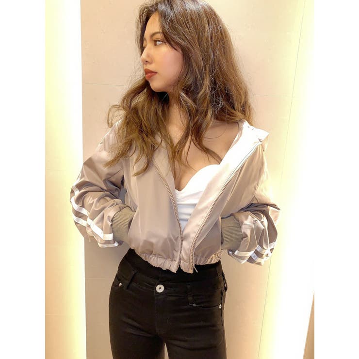 ラインショートブルゾン[品番：MKSW0031918]｜GYDA（ジェイダ）の