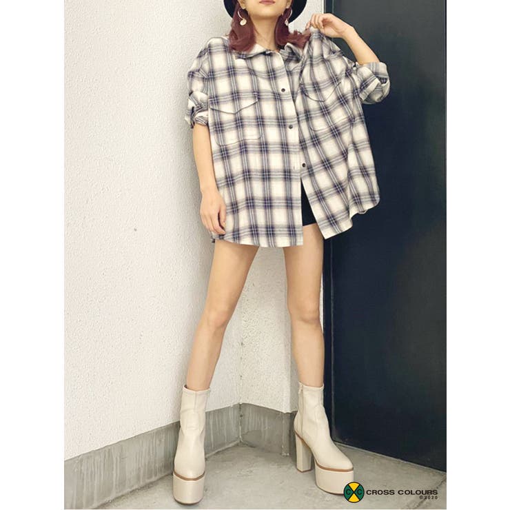GYDA - GYDA 別注Cross Colours チェックシャツ GYDA別注Cross Coloursチェックシャツ[品番：MKSW0031936]｜GYDA