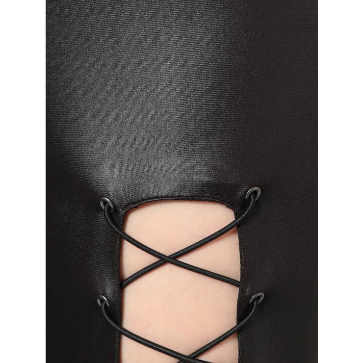 フロントレースUPレギンス[品番：MKSW0031940]｜GYDA（ジェイダ