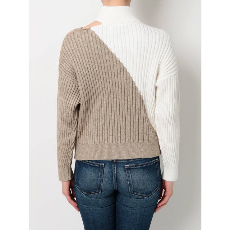 GYDA ダイアゴナルニット ブラック