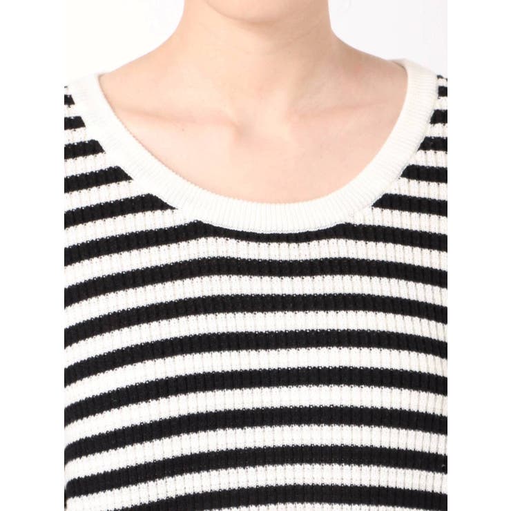 ダメージワッフルニットTOPS[品番：MKSW0032999]｜GYDA