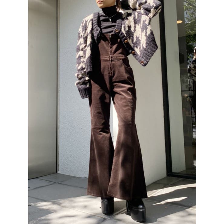 houndstooth patternショートニットカーディガン[品番