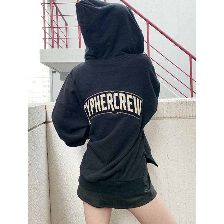 CYPHERCREW スリットスウェットパーカー[品番：MKSW0032039