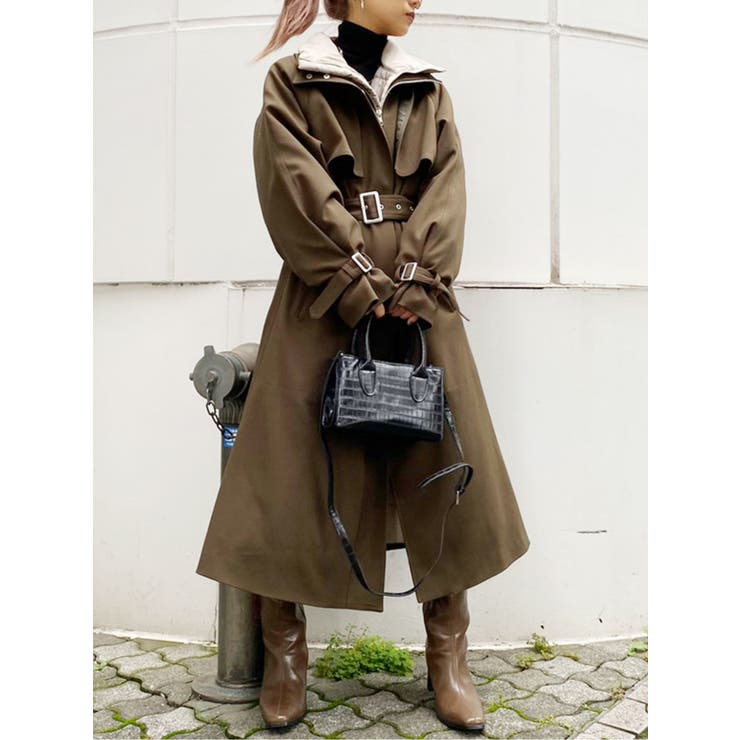 ライトエコダウンレイヤードロングコート[品番：MKSW0033233]｜GYDA