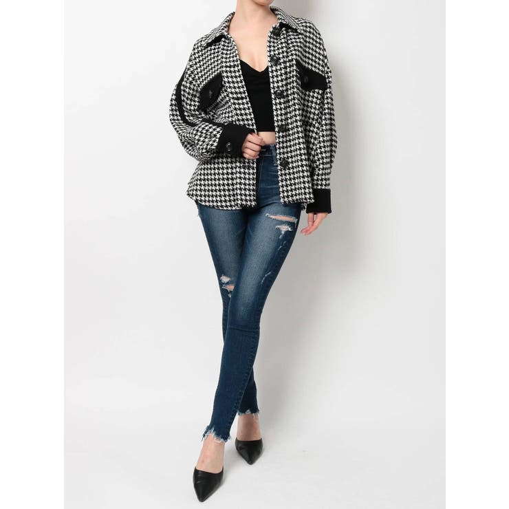 バイカラービッグジャケット[品番：MKSW0032053]｜GYDA