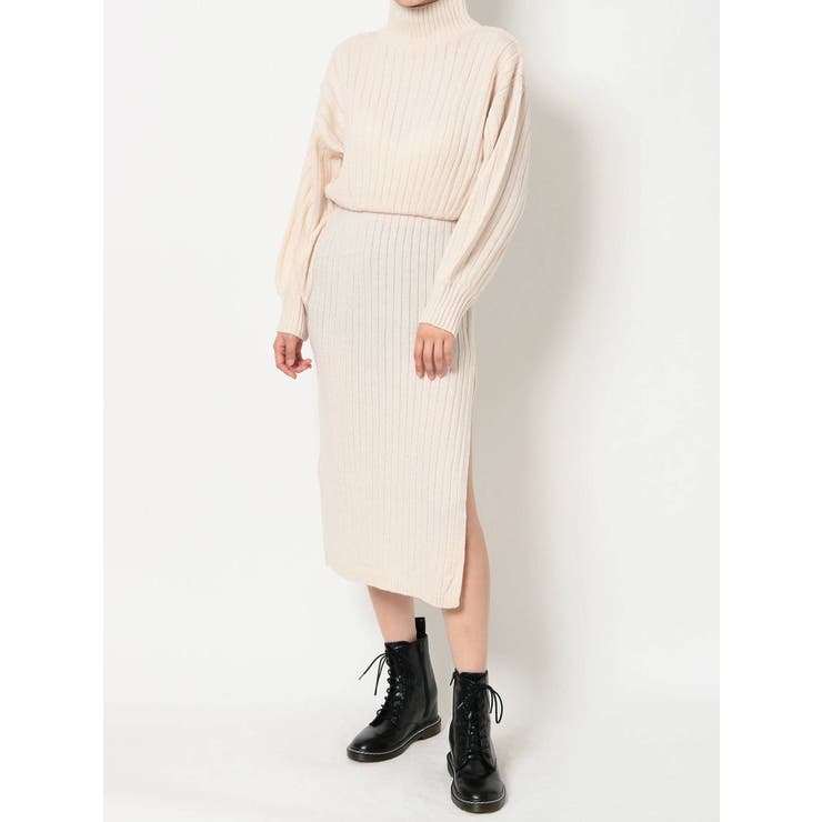 ウエストシェイプロングニット ワンピース[品番：MKSW0032059]｜GYDA（ジェイダ ）のレディースファッション通販｜SHOPLIST（ショップリスト）