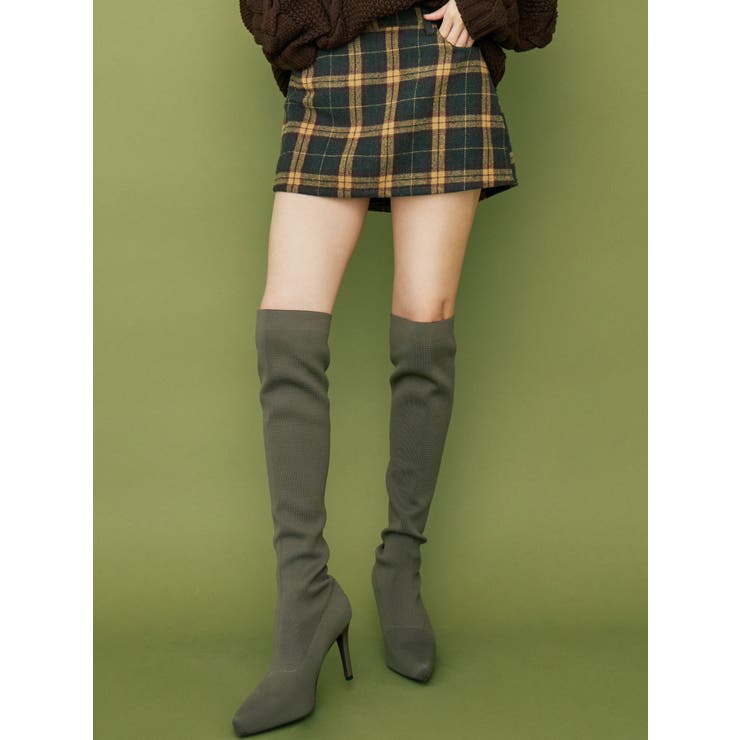 チェックスカートライクショーパン[品番：MKSW0032067]｜GYDA