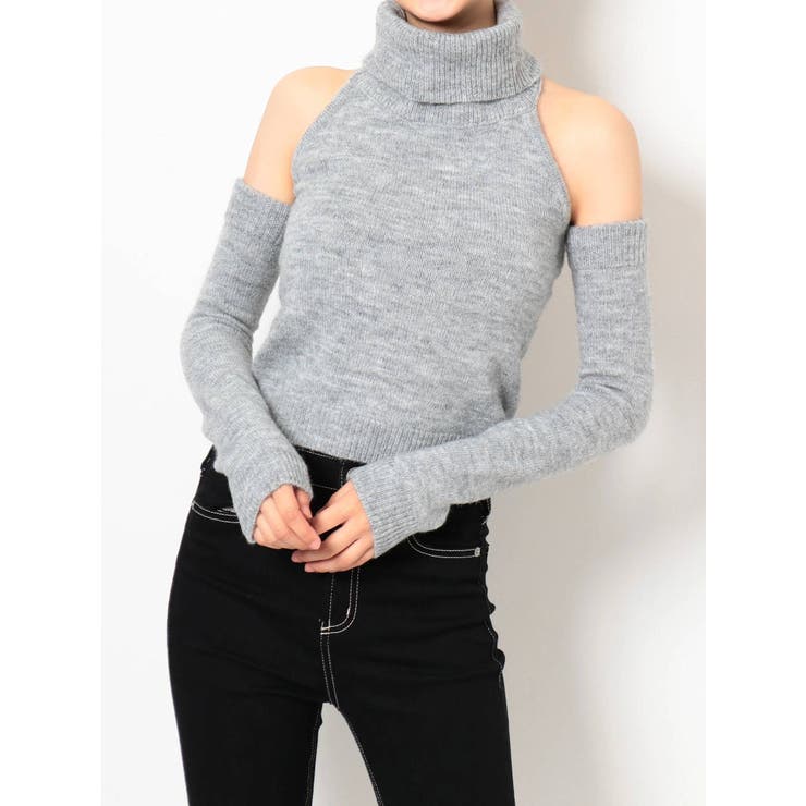 2WAYチョーカーベアニット TOPS[品番：MKSW0033283]｜GYDA（ジェイダ