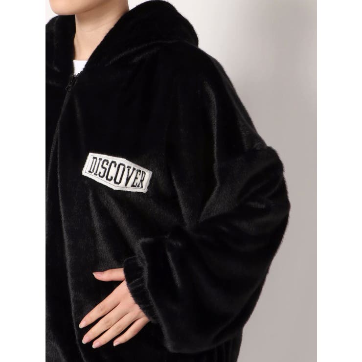 即出荷】 ファーコート hoodie big エコファー discover gyda - 毛皮 ...