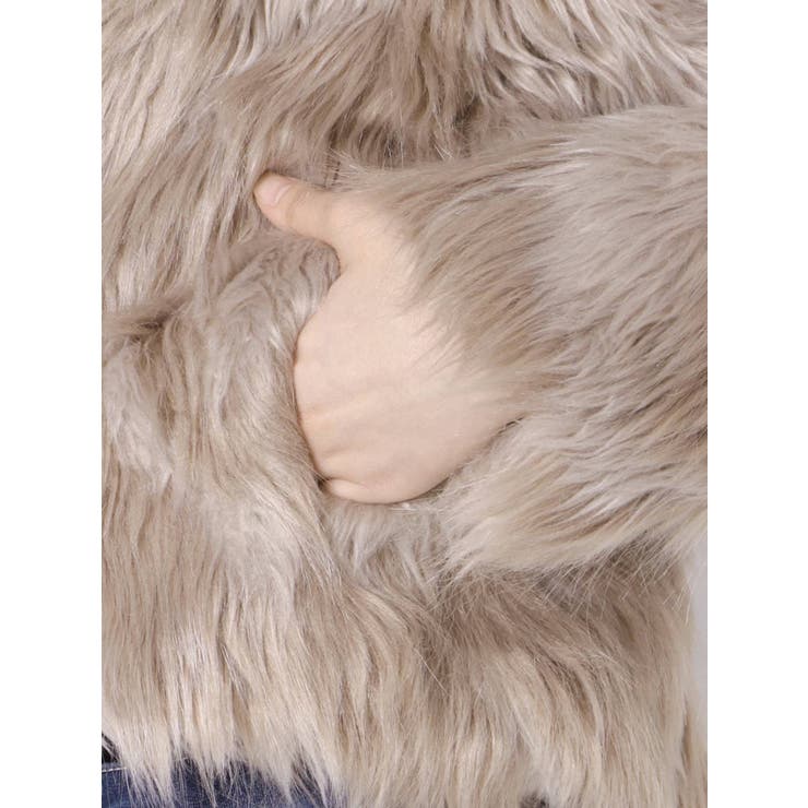 WERTHY/エコファージャケット LAGUA GEM | POMPOM FAUX ファージャケット (ジャケット ) |SHEL