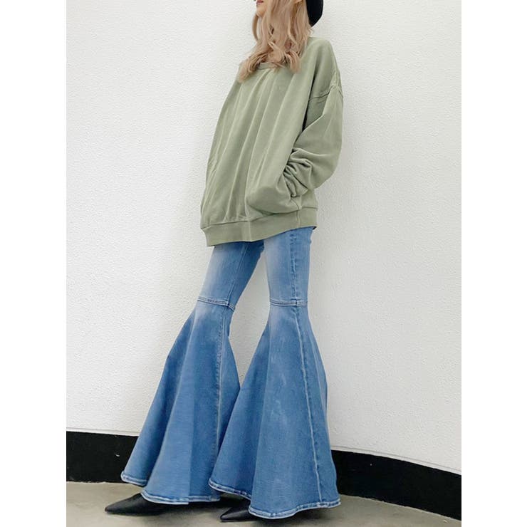 服/ファッション 11.GYDA FLARE DENIM Super flareデニムパンツ[品番：MKSW0033326]｜GYDA（ジェイダ