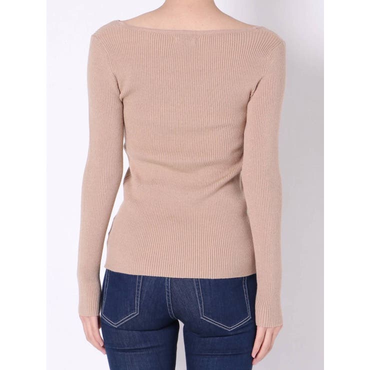 リブVネックニット TOPS[品番：MKSW0035589]｜GYDA（ジェイダ