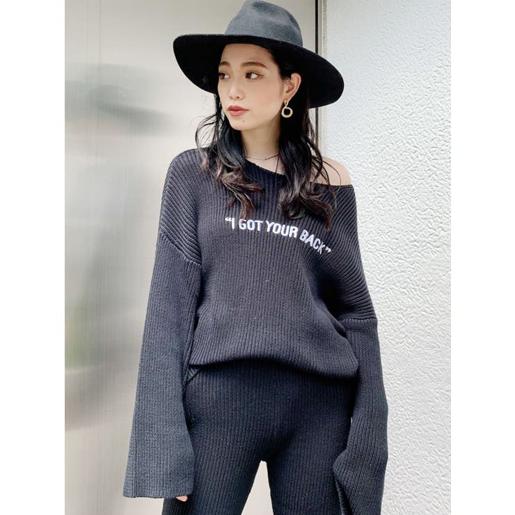 WEB限定】I GOT YOUR BACKリブニット TOPS[品番：MKSW0033335]｜GYDA