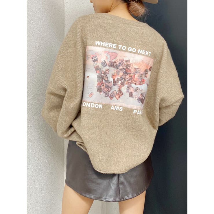 カラーグラフィックニット TOPS | GYDA | 詳細画像2 