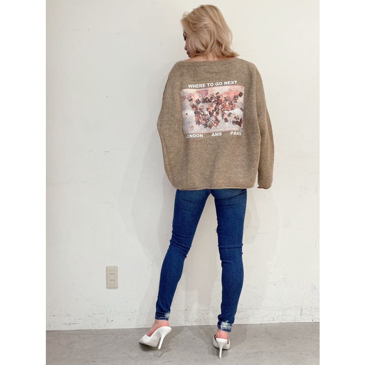 カラーグラフィックニット TOPS[品番：MKSW0034508]｜GYDA