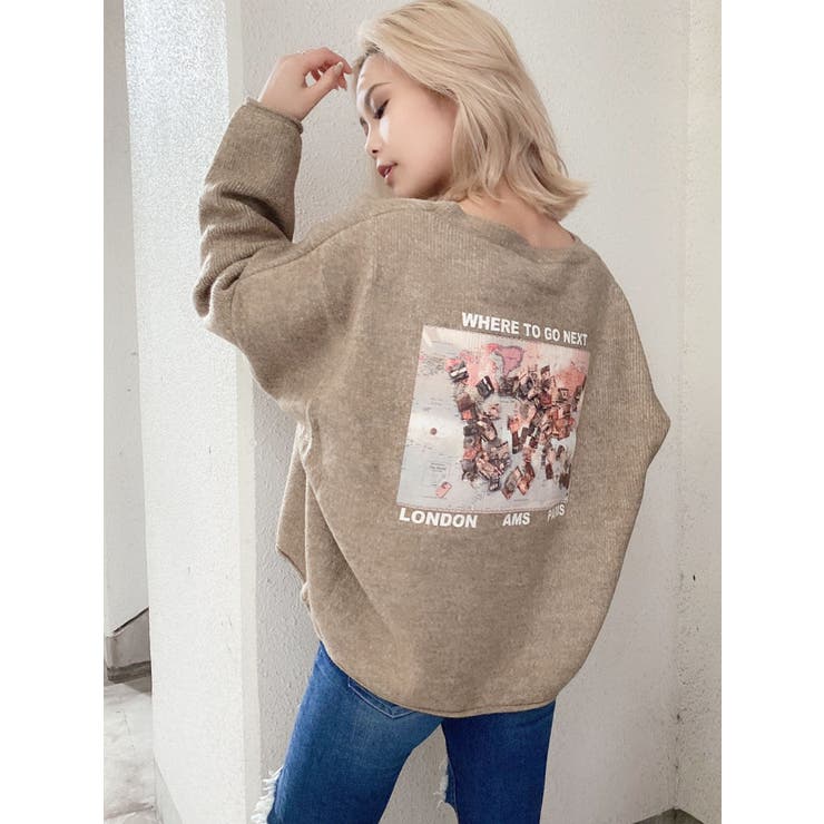 カラーグラフィックニット TOPS[品番：MKSW0034508]｜GYDA