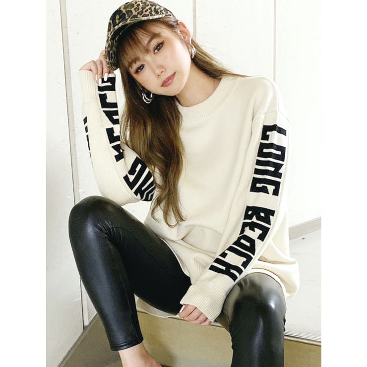 超格安一点 LONG BEACH HEMスリットニットTOPS[品番：MKSW0033344]｜GYDA トップス