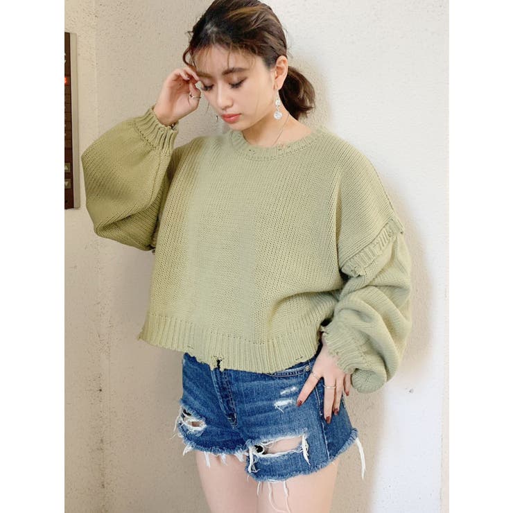 ❣️残り1品❣️GYDA グラインダーショートKT TOPS ニット 秋 冬 ❣️残り1品❣️GYDA グラインダーショートKT TOPS ニット 秋 冬