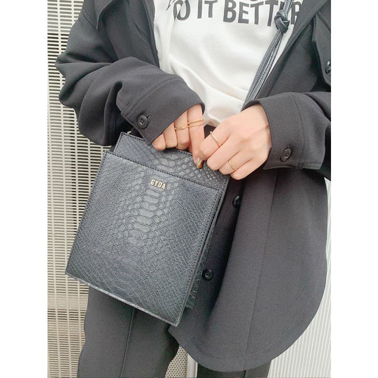 パイソンミニマムショルダーバッグ[品番：MKSW0034774]｜GYDA 