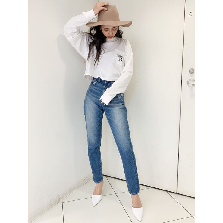 BACKレースUPペグトップデニムパンツ[品番：MKSW0034777]｜GYDA