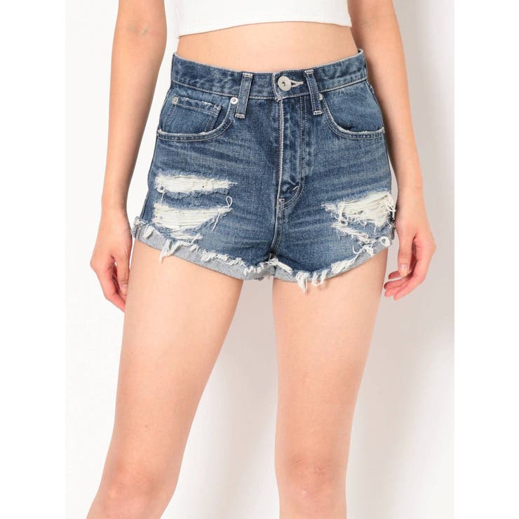 限定セール -SALE J/Wダメージデニムショーパン[品番：MKSW0034778]｜GYDA パンツ