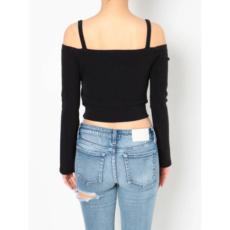 カシュクールデザインオフショルTOPS[品番：MKSW0034816]｜GYDA