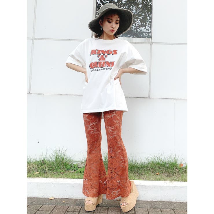 レースフレアパンツ[品番：MKSW0034850]｜GYDA（ジェイダ）の