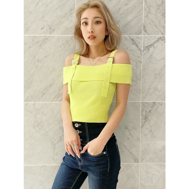 バックルデザインニット TOPS | GYDA | 詳細画像2 