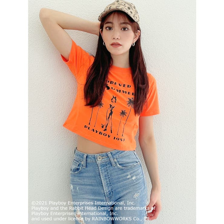 PLAYBOY FOREVER SUMMER  ショートTシャツ[品番：MKSW0038169]｜GYDA（ジェイダ）のレディースファッション通販｜SHOPLIST（ショップリスト）