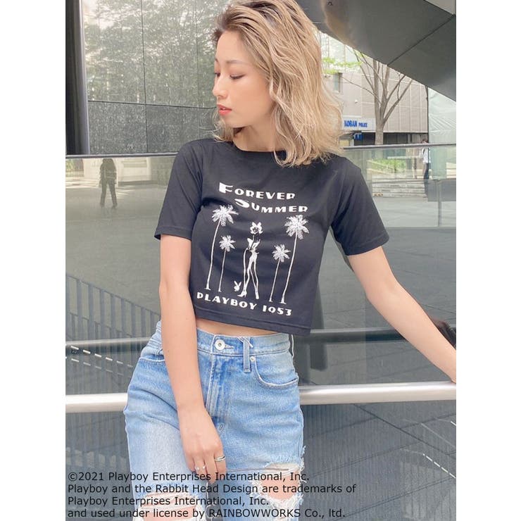 PLAYBOY FOREVER SUMMER  ショートTシャツ[品番：MKSW0038169]｜GYDA（ジェイダ）のレディースファッション通販｜SHOPLIST（ショップリスト）