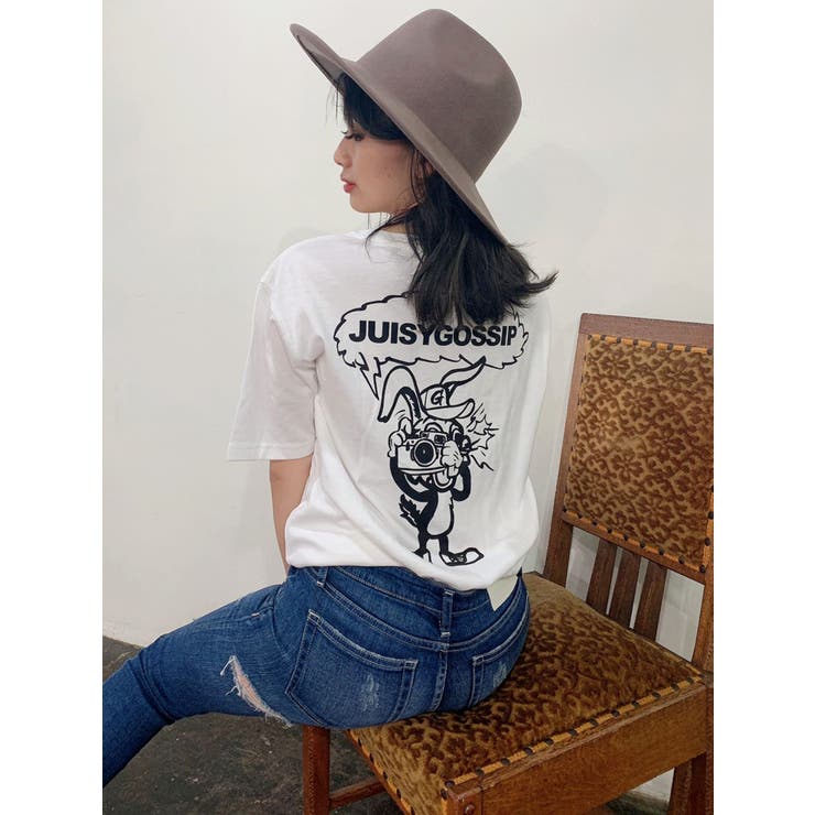 【WEB限定】paparazzi  bunnyロゴTシャツ[品番：MKSW0037520]｜GYDA（ジェイダ）のレディースファッション通販｜SHOPLIST（ショップリスト）