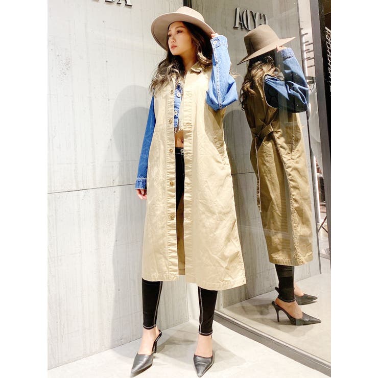 レイヤードmany Wayデニムコート 品番 Mksw Gyda ジェイダ のレディース ファッション通販 Shoplist ショップリスト