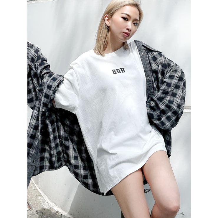 デニムドッキングチェックBIG シャツ[品番：MKSW0038394]｜GYDA 
