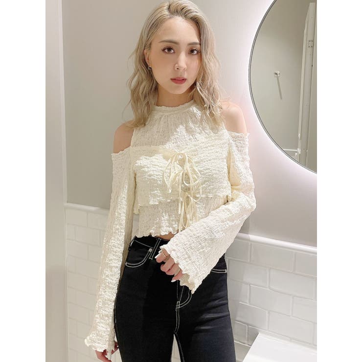 WASHERショルダーOPEN2WAY ブラウス[品番：MKSW0039718]｜GYDA