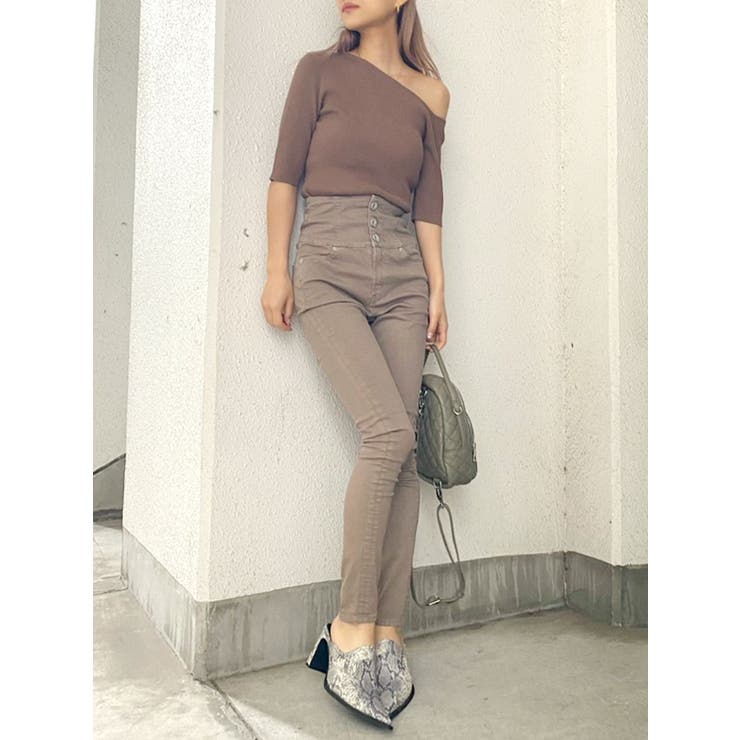 H/Wボタンカラースキニーパンツ[品番：MKSW0038402]｜GYDA