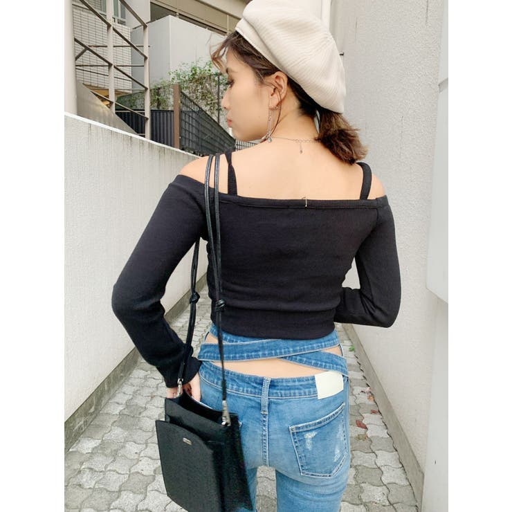 BACKクロス スキニーデニムパンツ[品番：MKSW0038102]｜GYDA