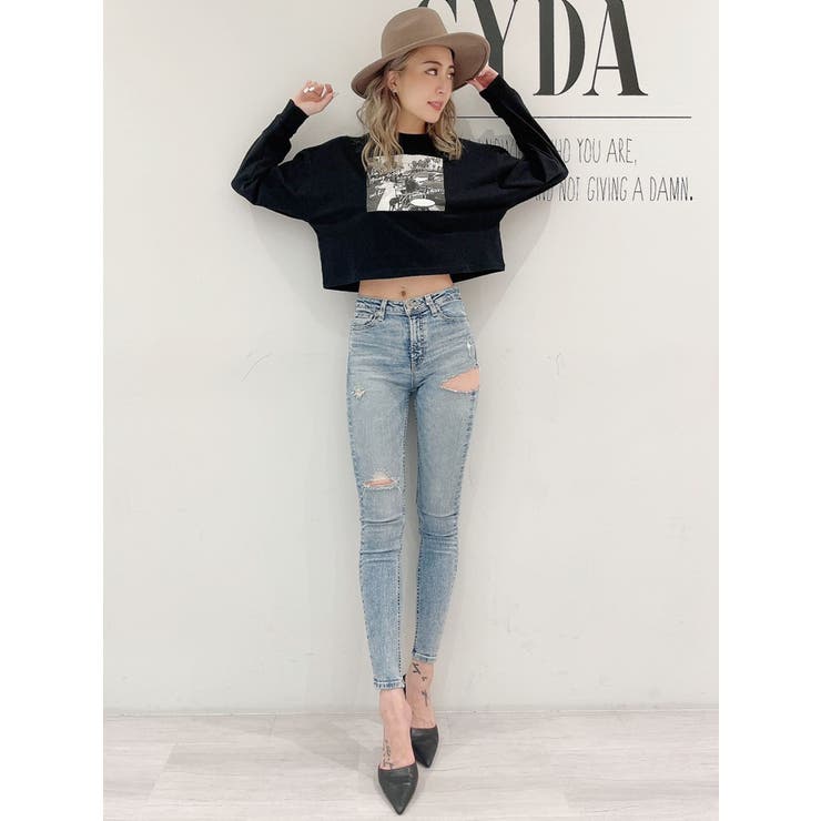 M/W SIDE RIPPEDスキニーデニムパンツ[品番：MKSW0040164]｜GYDA